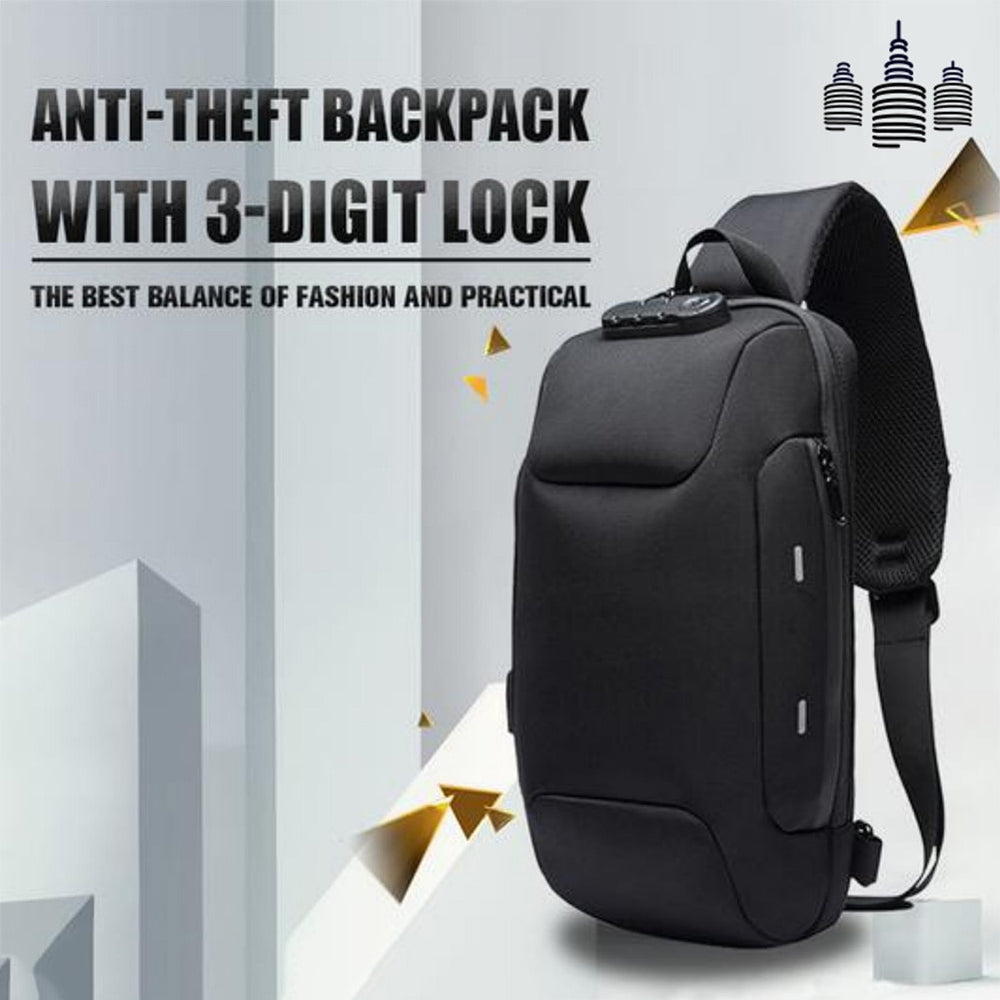 Anti-theft Bag With 3-Digit Lock - Gizics