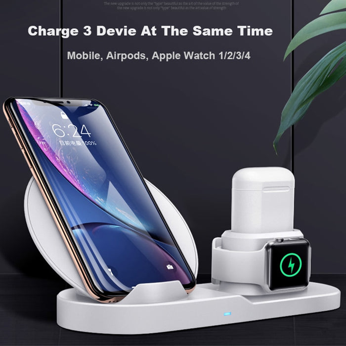 3 in 1 Fast Wireless Charger - Gizics