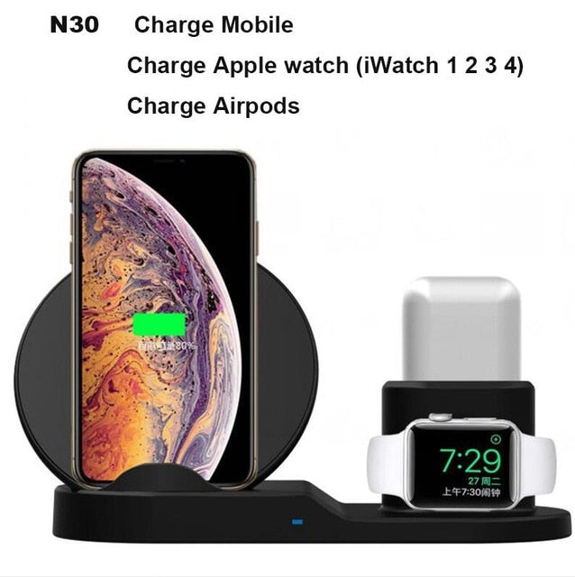 3 in 1 Fast Wireless Charger - Gizics